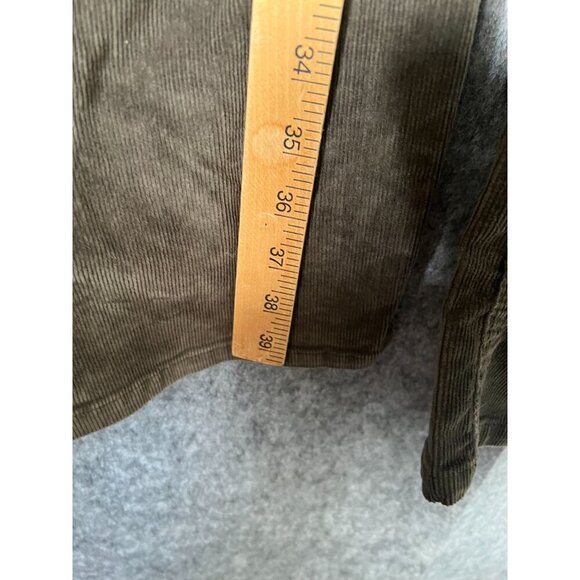 Eddie Bauer Women's khaki green Corduroy Pants Size 12 classic cut - Picture 6 of 7